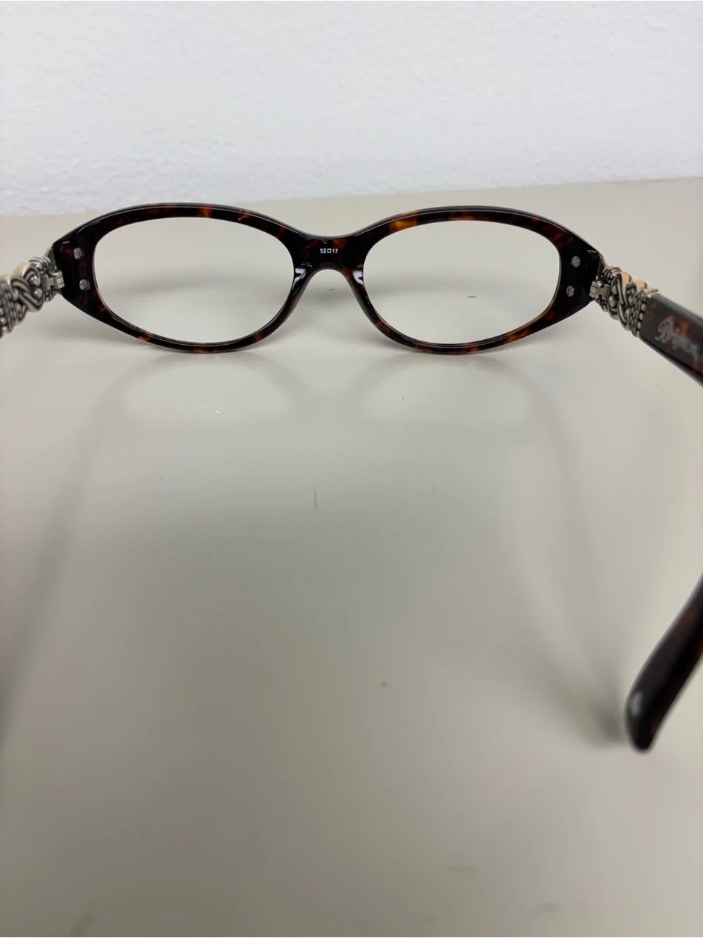 Brighton Sabrina Tortoiseshell Cat-Eye Glasses with Silver Heart Accent